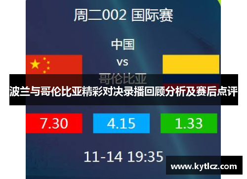波兰与哥伦比亚精彩对决录播回顾分析及赛后点评
